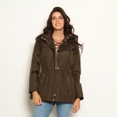 WADOS - CHAQUETA MANGA LARGA CON CAPUCHA Y CINTURA AJUSTABLE