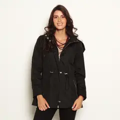 WADOS - CHAQUETA MANGA LARGA CON CAPUCHA Y CINTURA AJUSTABLE