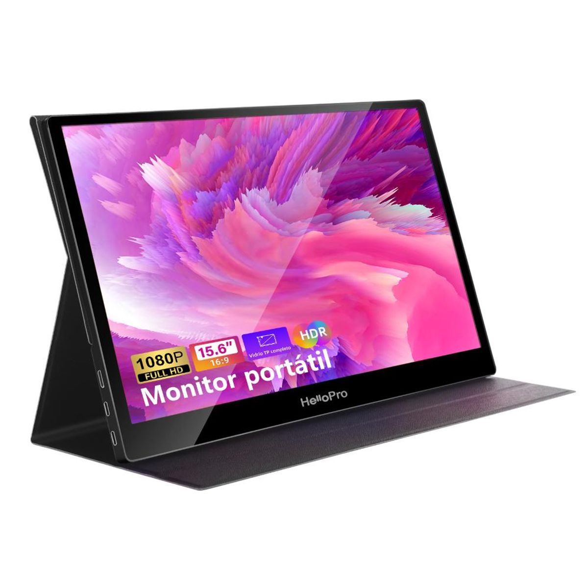 HELLOPRO - Monitor portatil 156 FHD IPS + funda con soporte Hello M1 Reacondicionado