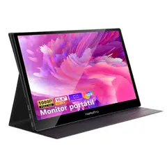 HELLOPRO - Monitor portatil 156 FHD IPS + funda con soporte Hello M1 Reacondicionado