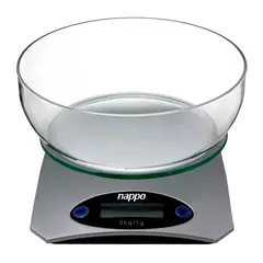 NAPPO - Balanza De Cocina Digital con Bowl Hasta 5Kg