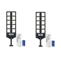 DOPA - Lampara Led Solar 1000 Watts Exteriores Foco 1000w Negro