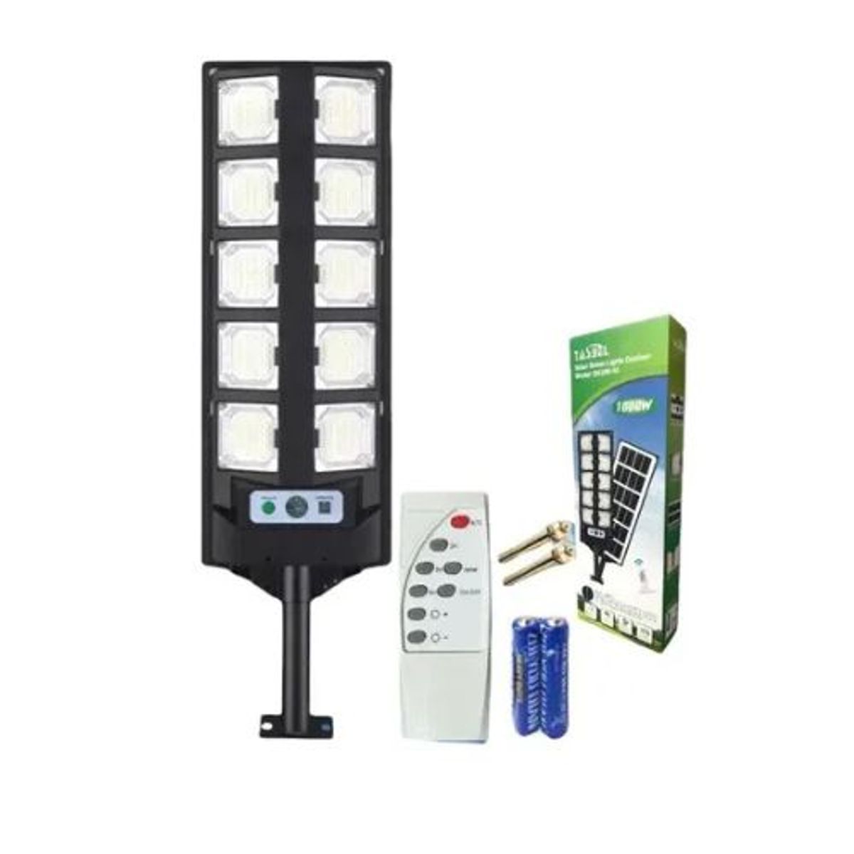 Lampara Led Solar 1000 Watts Exteriores Foco 1000w Negro, marca DOPA - Foto 2