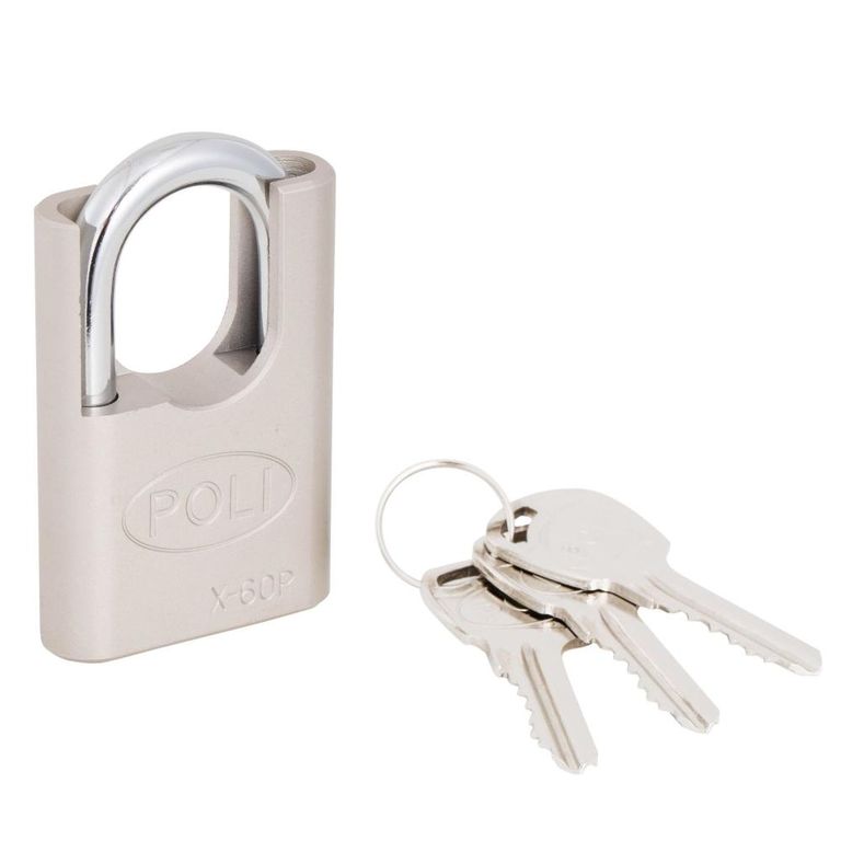 CANDADO POLI X 60P MM CHOMBRO NIQUEL | Sodimac Chile