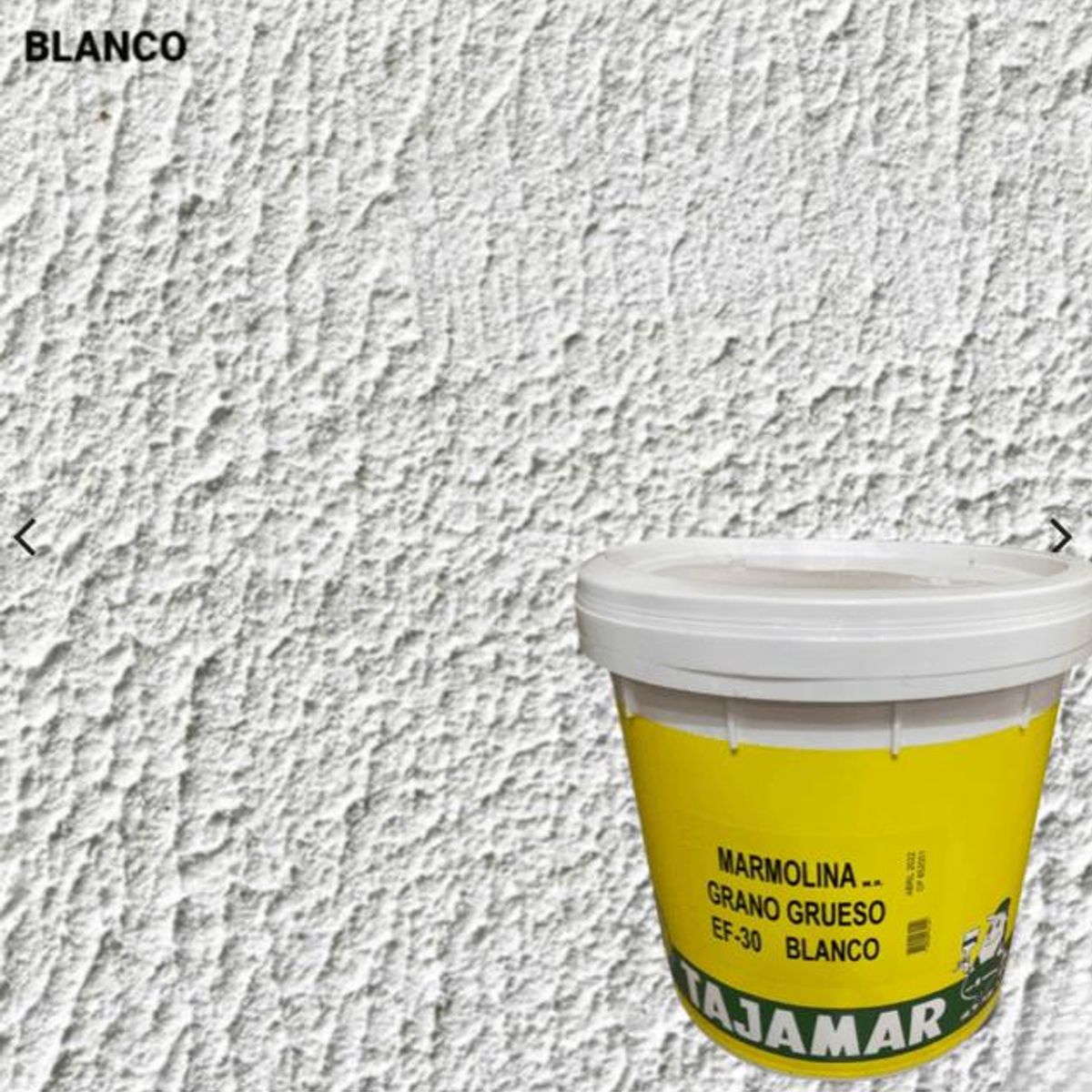 TAJAMAR - MARMOLINA EF-30 BLANCO TN GRANO GRUESO
