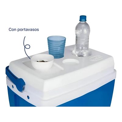 Imagen 2 del producto Cooler Nevera 12 Litros Hielera Termica 13 Latas Azul