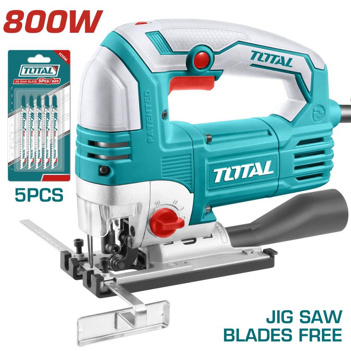 TOTAL TOOLS - SIERRA CALADORA 800W TOTAL 3100RPM TS2081356