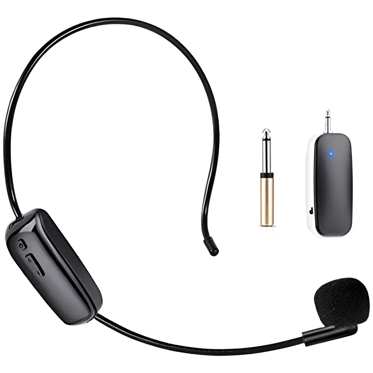 GENERICO - Microfono Megafono Inalambrico Amplificador De Voz Bluetooth Color Negro