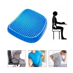 GENERICO - Cojín Gel Ortopédico Ergonómico Asiento Auto Oficina Hogar