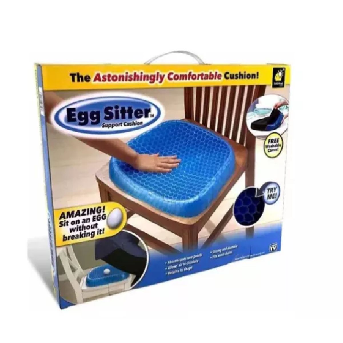 GENERICO - Cojín Gel Ortopédico Ergonómico Asiento Auto Oficina Hogar