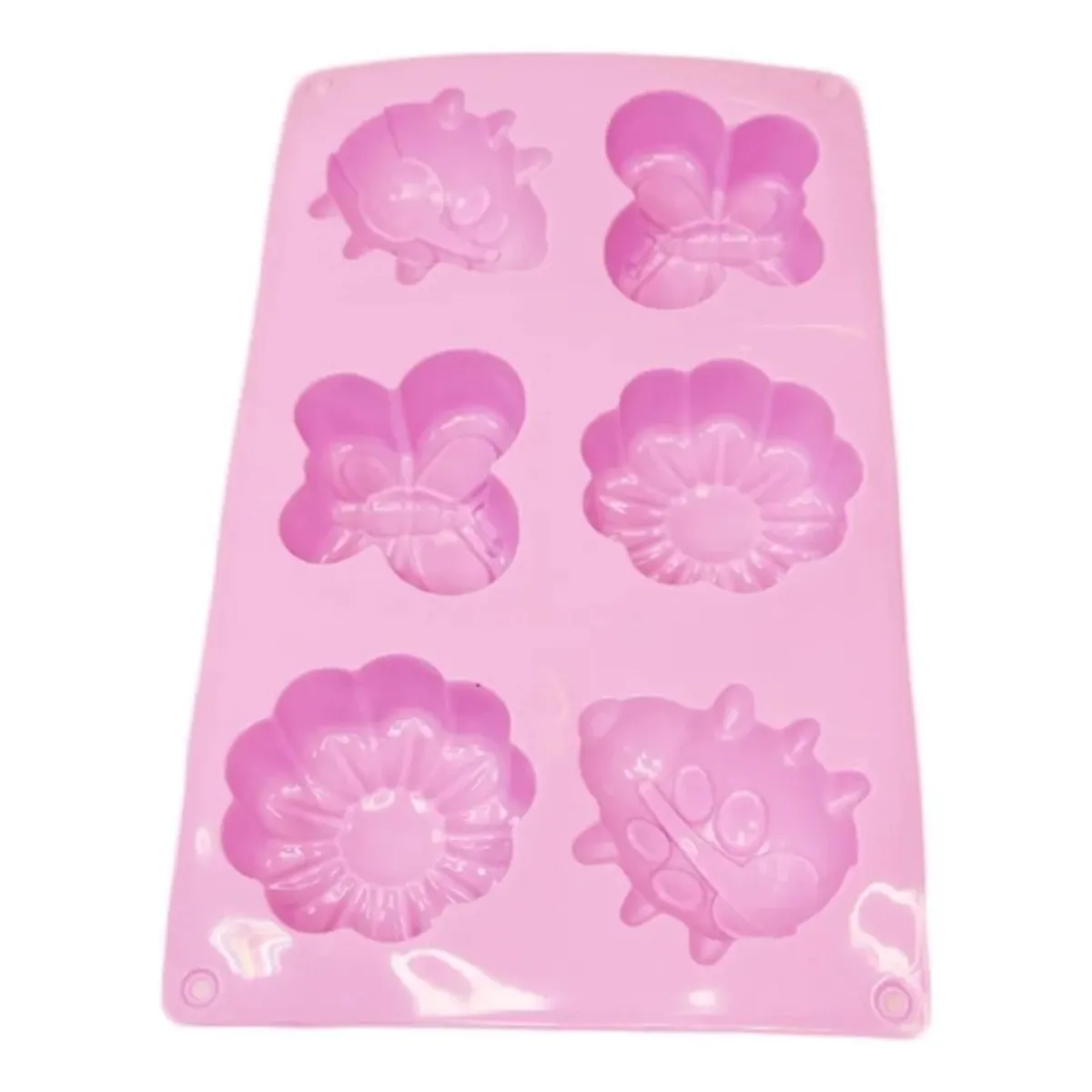GENERICO - Molde De Silicona Rectangular Forma Chinita Flores Mariposa Color Surtidos