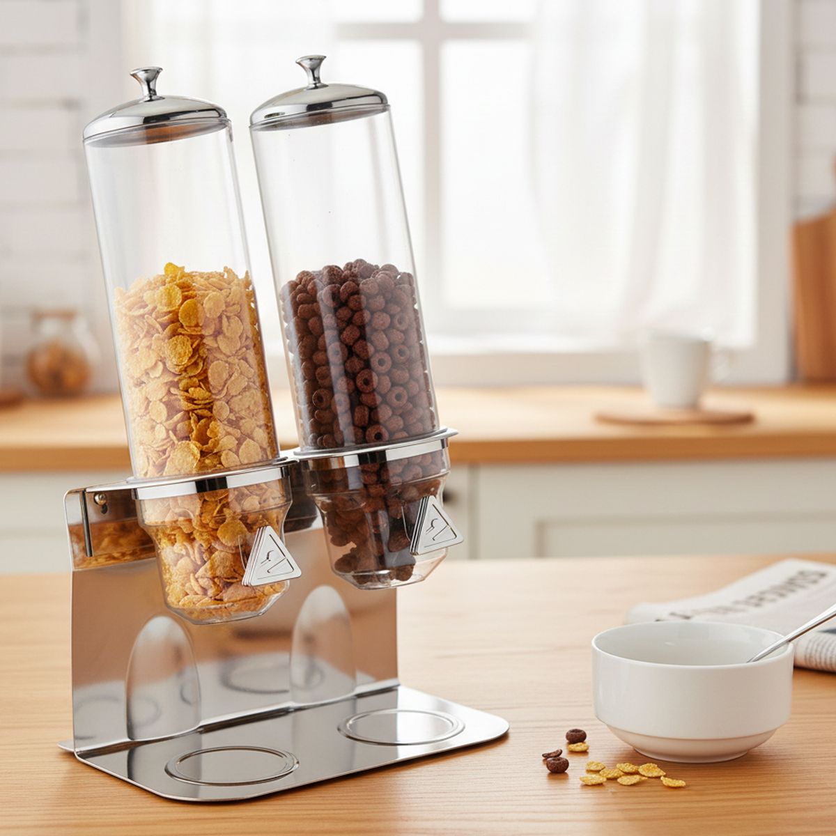SUNNEX - Dispensador Doble De Cereales 4L