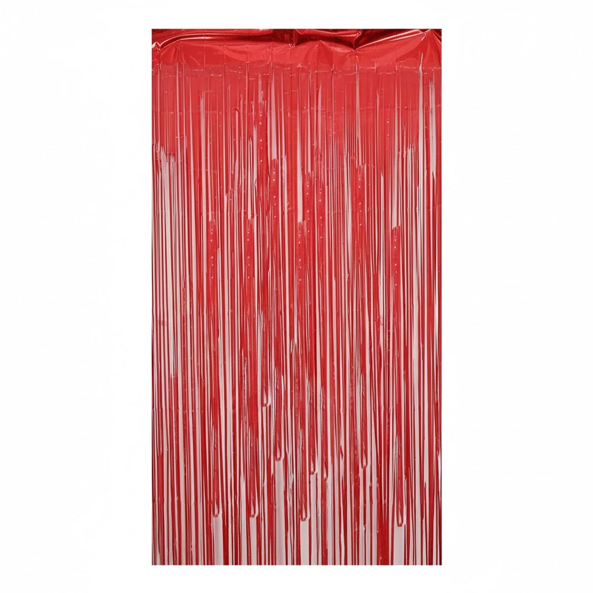 GENERICO - Cortina Cotillon Roja 100x200cm