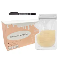 MUNDO MAGIA - Pack 200 Bolsas Para Almacenar Leche Materna 250ml