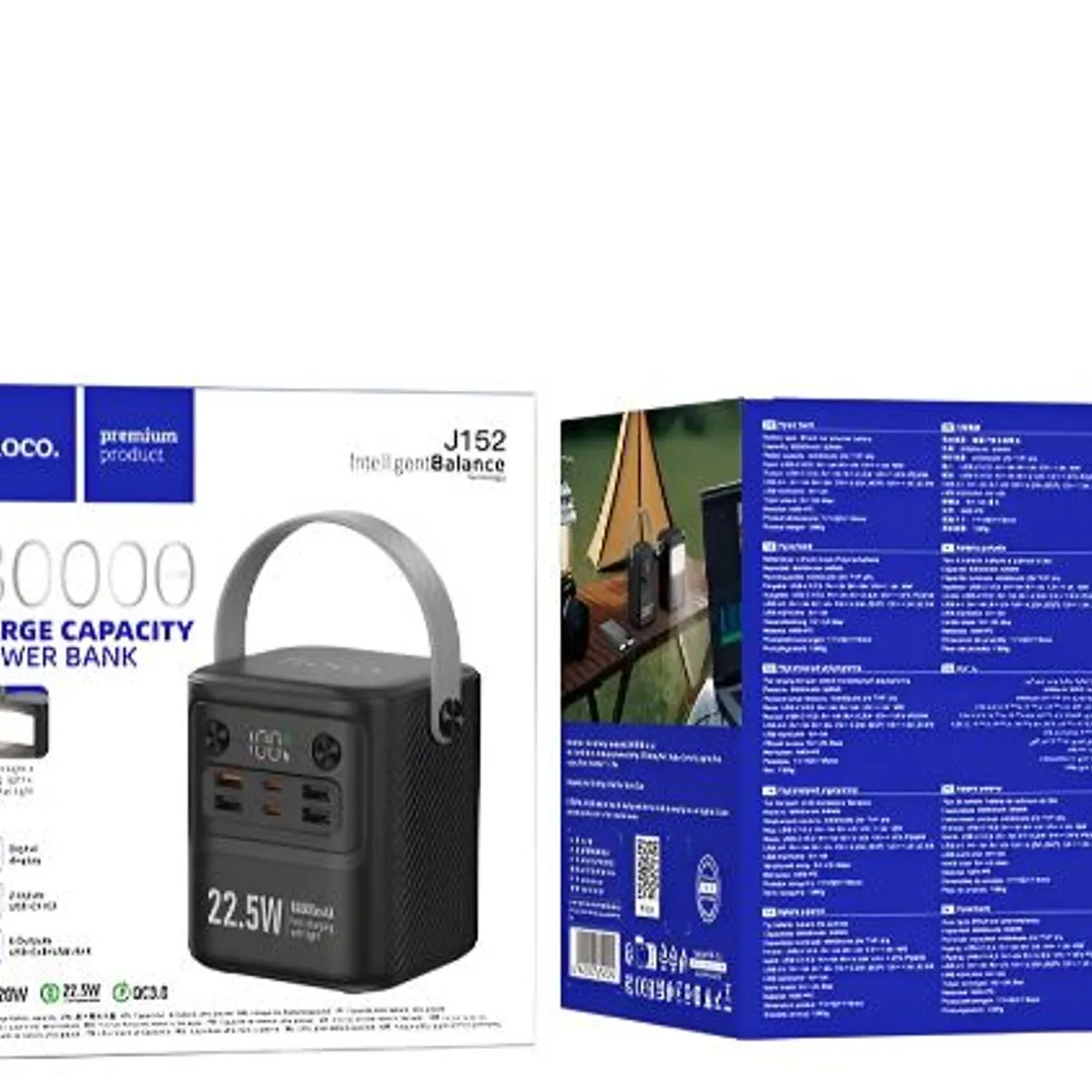 HOCO - Batería Externa Hoco J152 Surpass 80000mah 225w+pd20w Negro