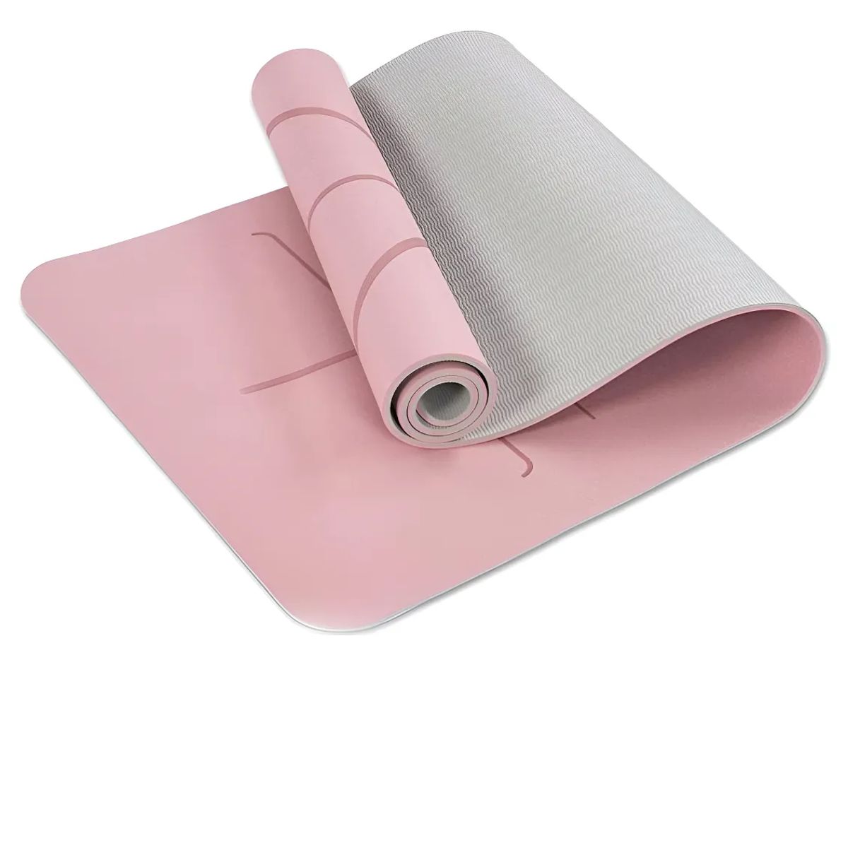 GENERICO - Mat Yoga Con Marcas De Alineación Con Bolso De Transporte