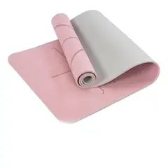 GENERICO - Mat Yoga Con Marcas De Alineación Con Bolso De Transporte
