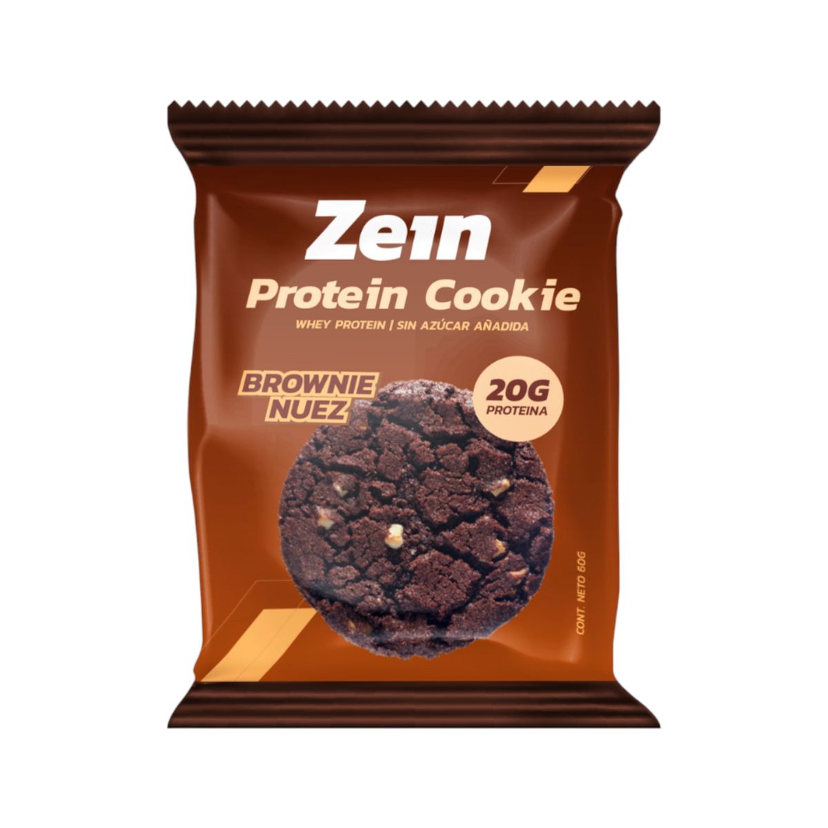ZEIN - GALLETON PROTEIN COOKIE 20GR PROTEINA BROWNIE NUEZ- ZEIN