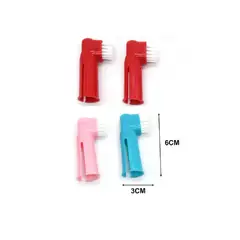 GENERICO - Cepillo Dientes Para Mascotas Set 4 Piezas Limpieza Oral