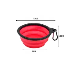 GENERICO - Cuenco Plegable Para Mascotas 13Cm Portatil Ligero Viaje Pet