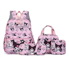 GENERICO - Set escolar Mochila escolar para niña kuromi