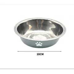 GENERICO - Comedero Metalico Para Mascotas 18Cm Resistente Color Surtido Antideslizante