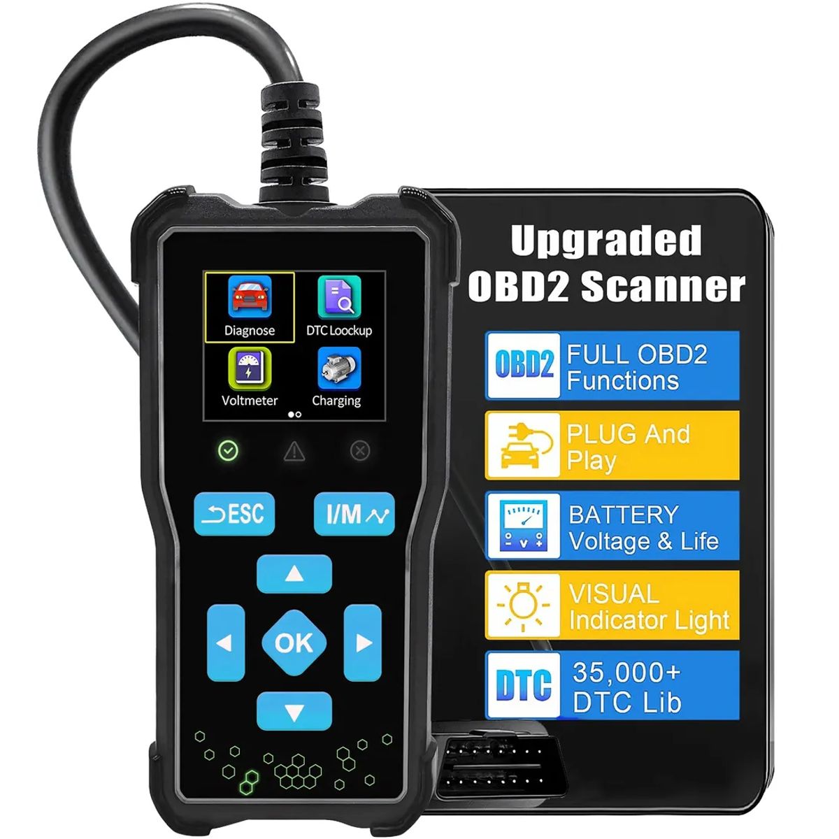 Escáner Automotriz At100 Obd2 Para Vehículos Lector De Código, marca GENERICO - Foto Principal