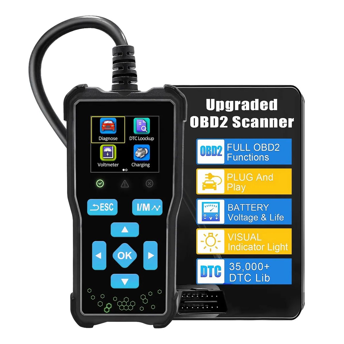 Escáner Automotriz At100 Obd2 Para Vehículos Lector De Código, marca GENERICO - Foto Principal