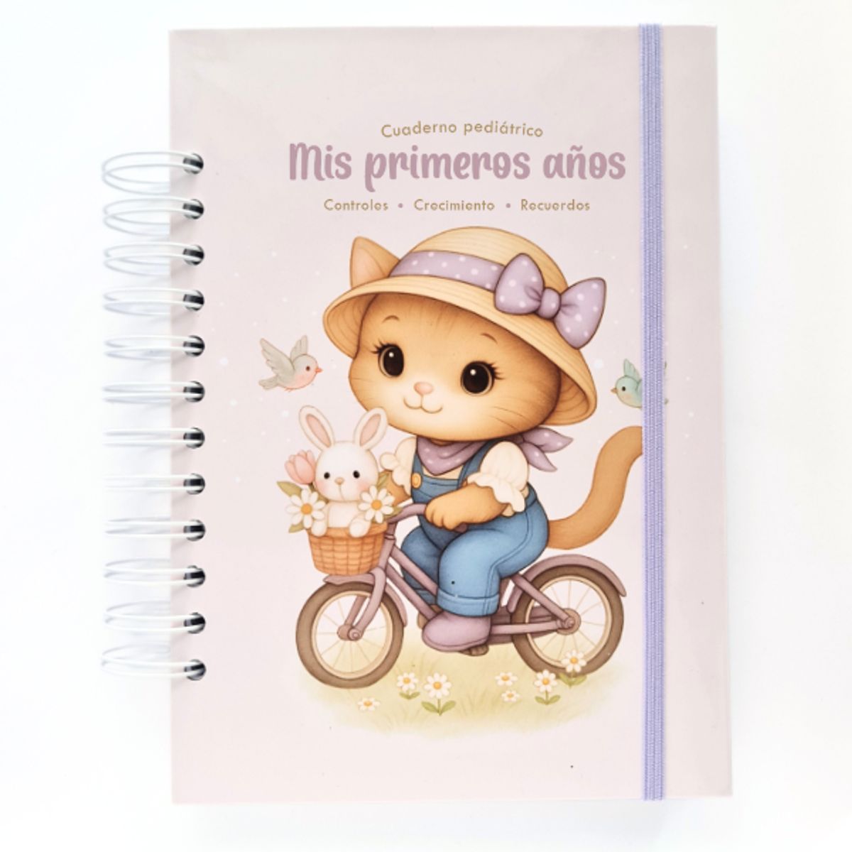 NAFIBA - Cuaderno Pediátrico Nafiba - Gatita y flores