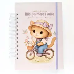 NAFIBA - Cuaderno Pediátrico - Gatita y flores
