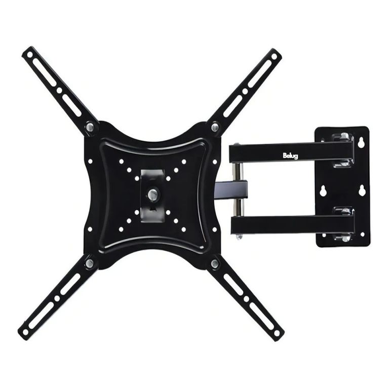GENERICO Soporte Tv Brazo Home Desing - 117B-2 14 a 55 Pulgadas Peso Max 50kg Color Negro BELUG