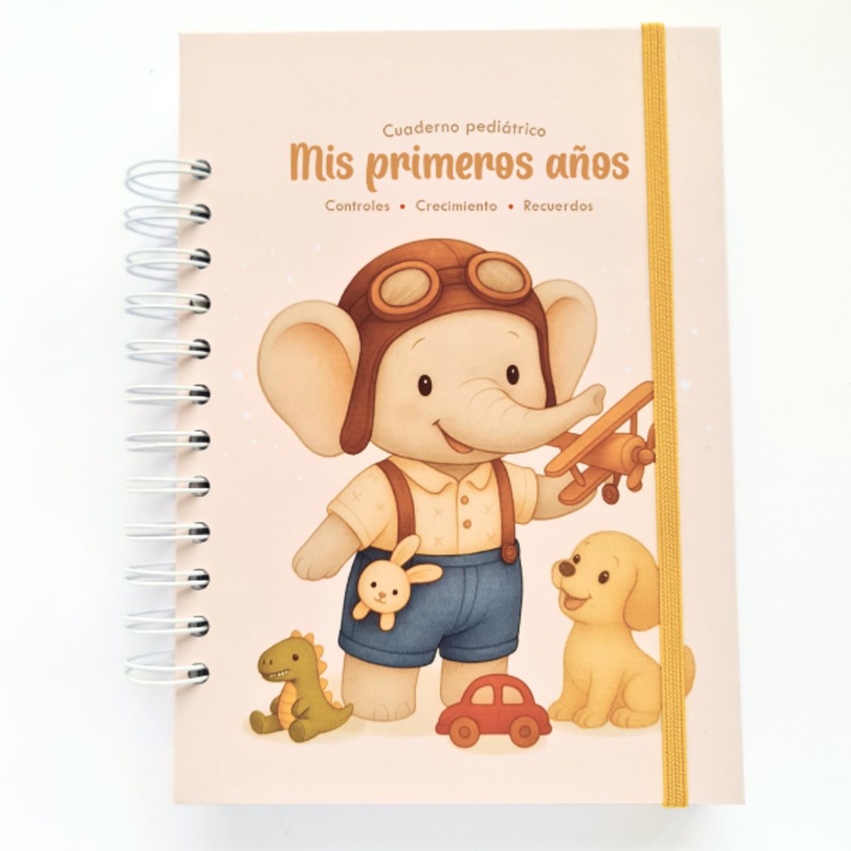 NAFIBA - Cuaderno Pediátrico Nafiba - Elefantito y juguetes