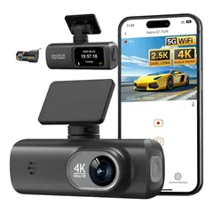 GENERICO - Grabador De Coche Con Pantalla 4k Wifigps Doble Cámara