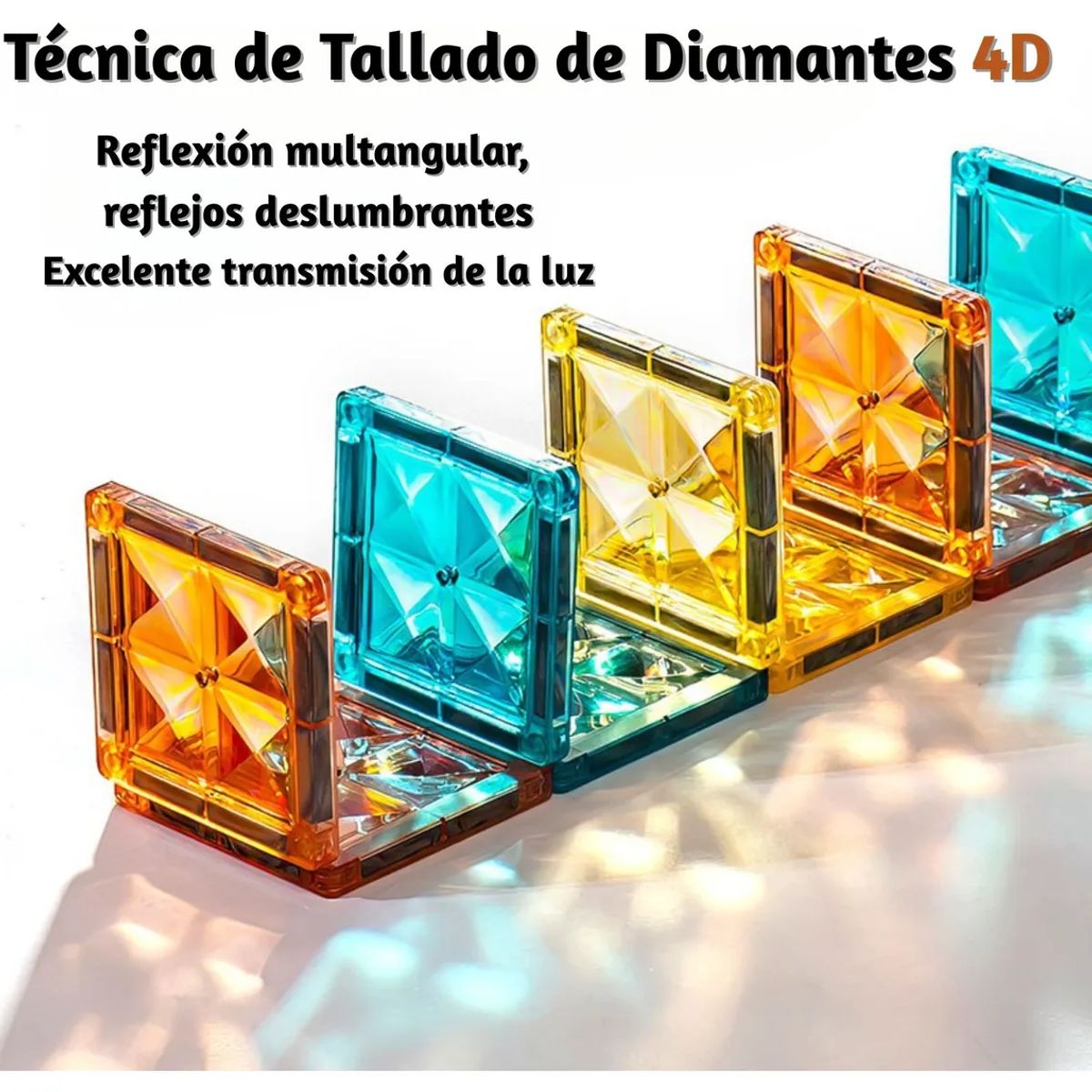 GENERICO - 68piezas Juego De Bloques De Construcción Magnéticos Con Luz