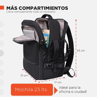 Imagen 2 del producto Mochila Notebook Viaje Avion Impermeable Antirrobo