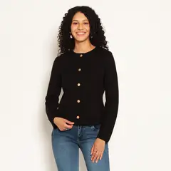 WADOS - CHAQUETA TEJIDA MANGA LARGA ABOTONADO CON BOLSILLOS ESCOTE REDONDO