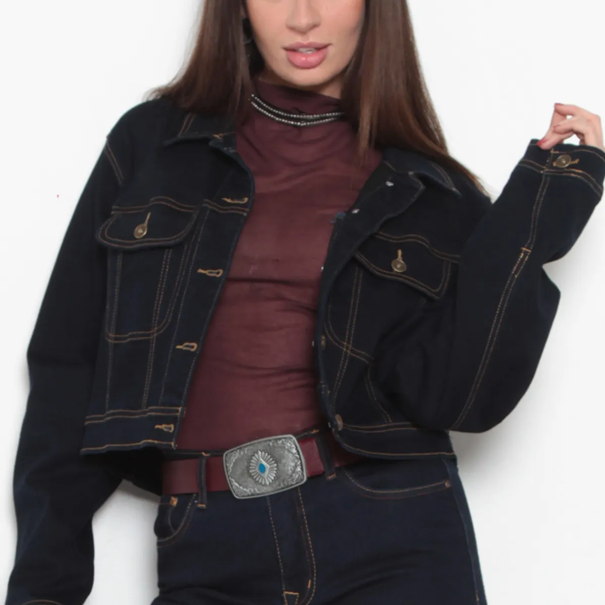 WADOS - CHAQUETA MANGA LARGA DENIM CON BOLSILLOS