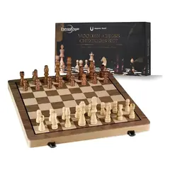 GENERICO - Tablero De Ajedrez Magnético De Madera 39x39cm