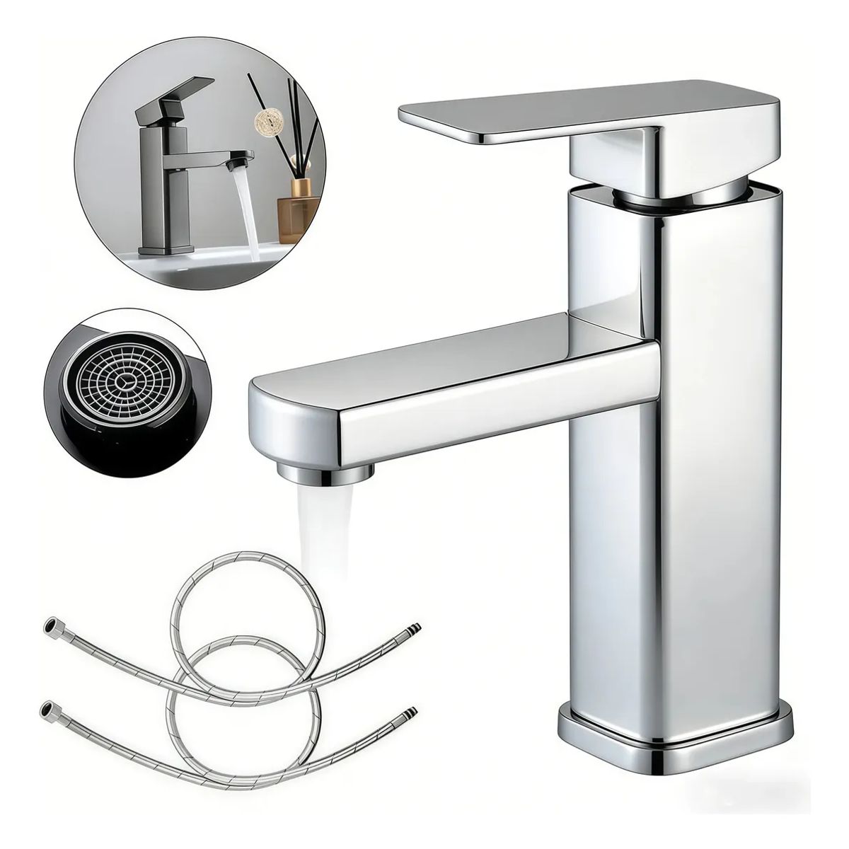 GENERICO - Grifo Monocomando Inoxidable Para Lavabo Genérica