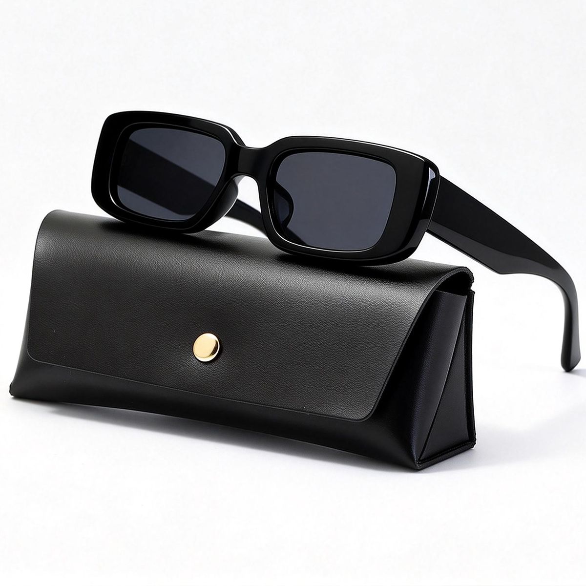 POLASUP - Polasup lentes Gafas de sol de estilo retro con estampado de leopardo elegantes y clásicas UV400