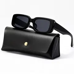 POLASUP - Lentes Gafas de sol de estilo retro con estampado de leopardo elegantes y clásicas UV400