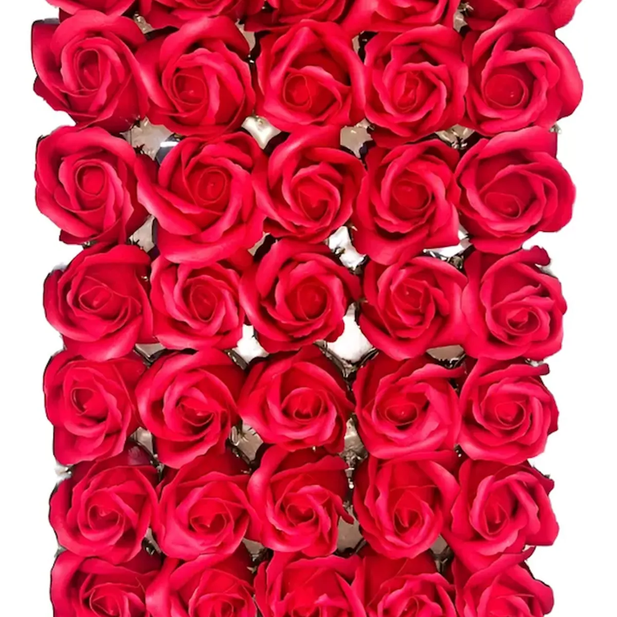 GENERICO - Pack 50 Unid Rosas De Jabón Para Decoraciones Roja