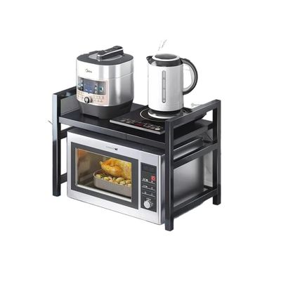 Imagen 2 del producto Estante Repisa Organizador Extensible Horno Microondas Negro