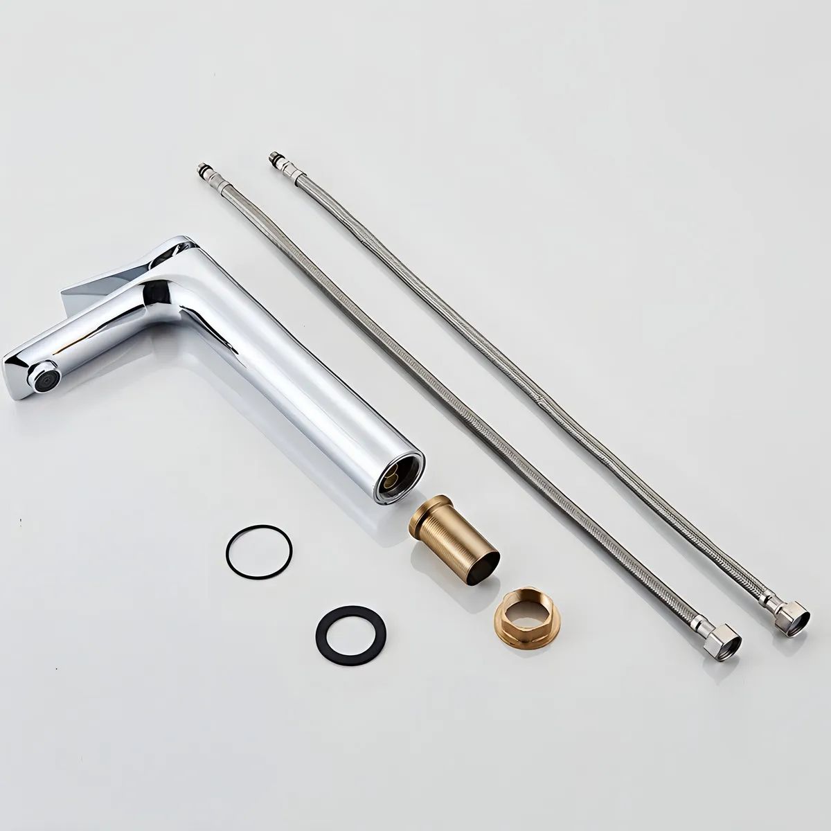 GENERICO - Llave Monomando Lavatorio Lavamanos Modern Negro