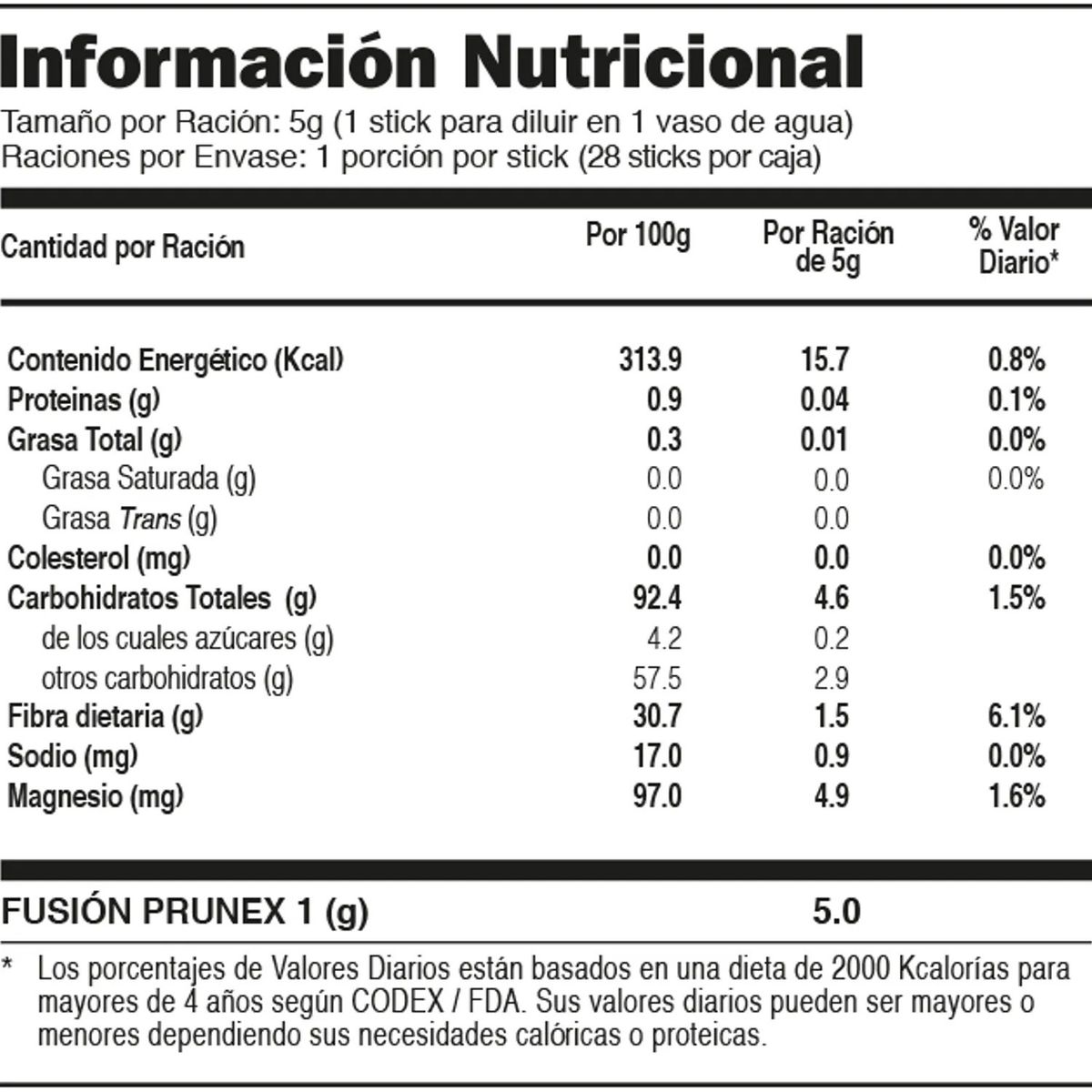 GENERICO - Prunex Potente Limpiador de Colon Desintoxicante y Limpieza