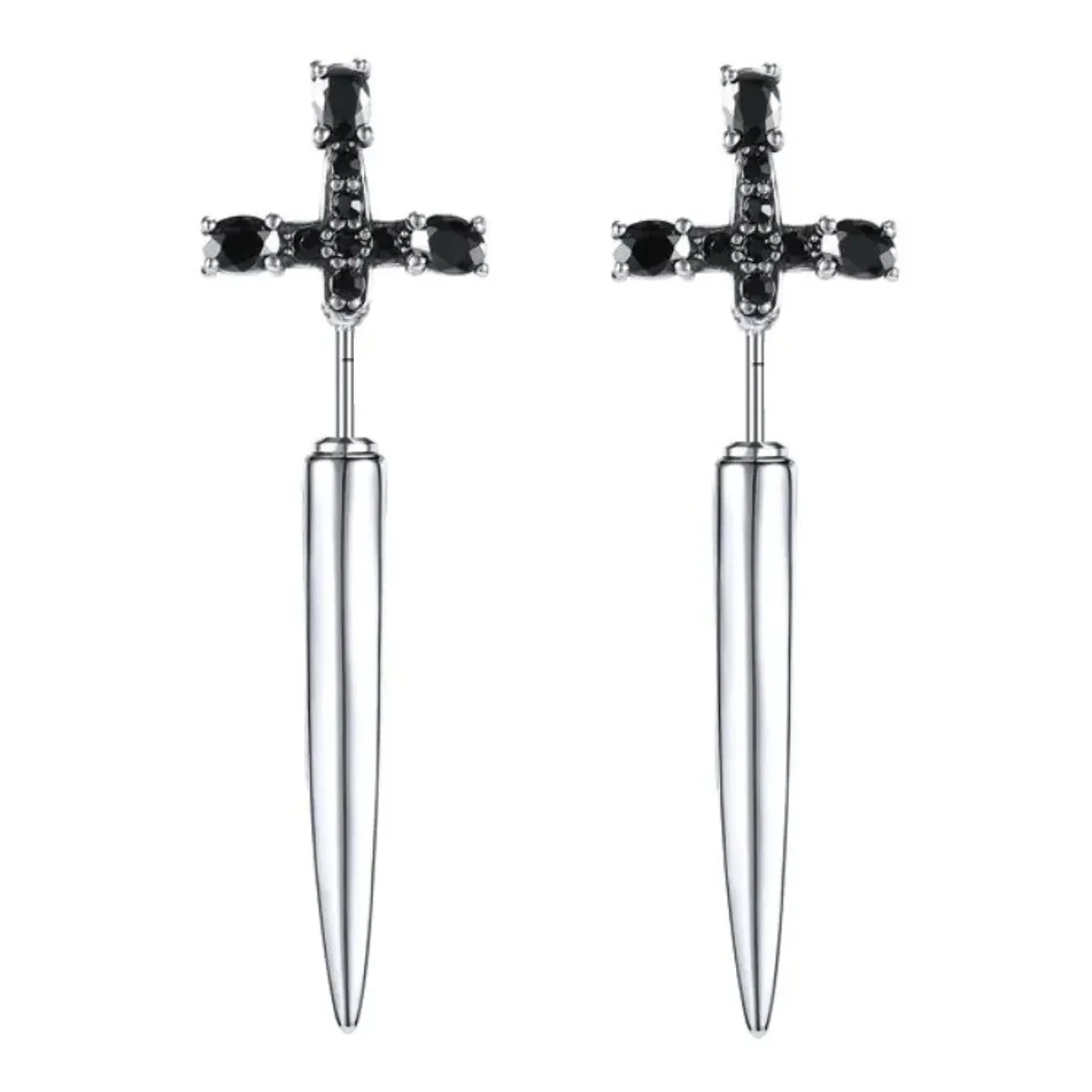 GENERICO - Aros Punk Hombre Mujer Espada Space Earing