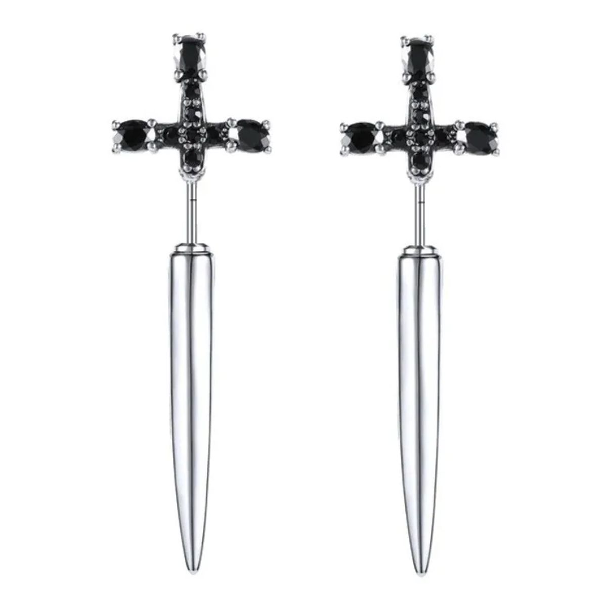 GENERICO - Aros Punk Hombre Mujer Espada Space Earing