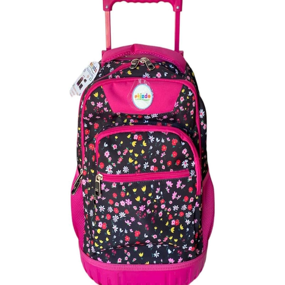 GENERICO - Mochilas diseño de Flores 3piezas