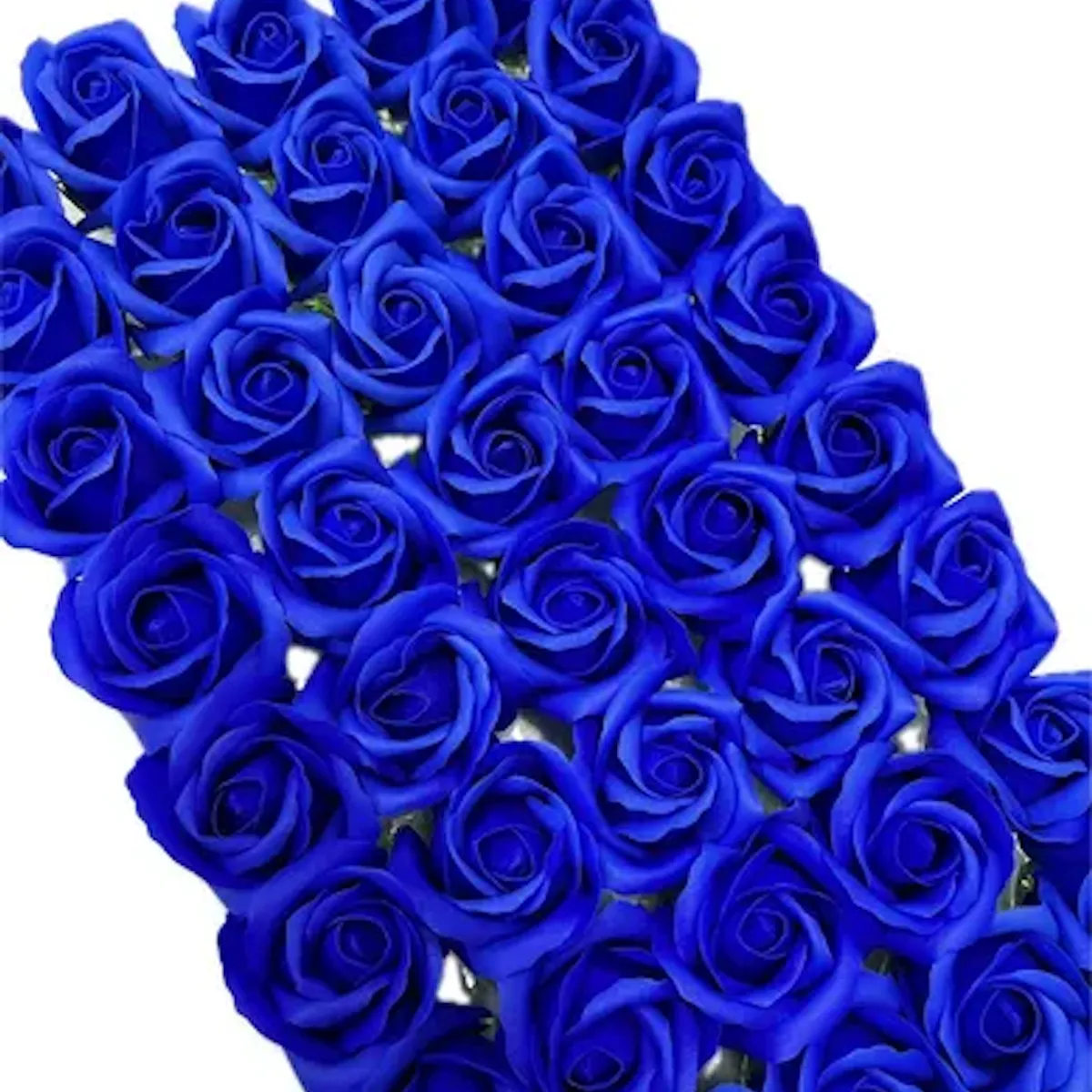 GENERICO - Pack 50 Unid Rosas De Jabón Para Decoraciones Azul