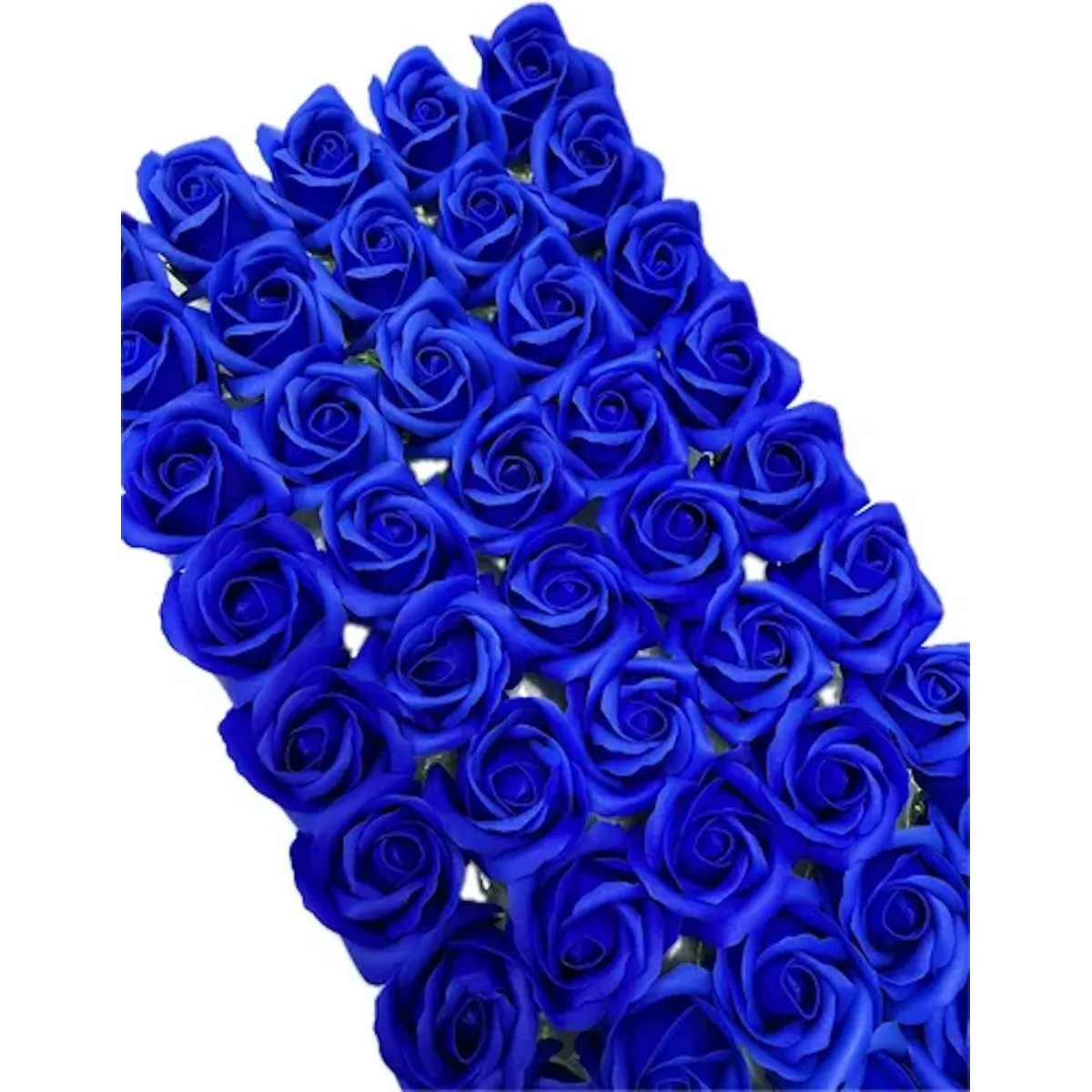 GENERICO - Pack 50 Unid Rosas De Jabón Para Decoraciones Azul